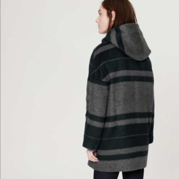 Loft Striped Cocoon Coat NWT - Picture 4 of 5